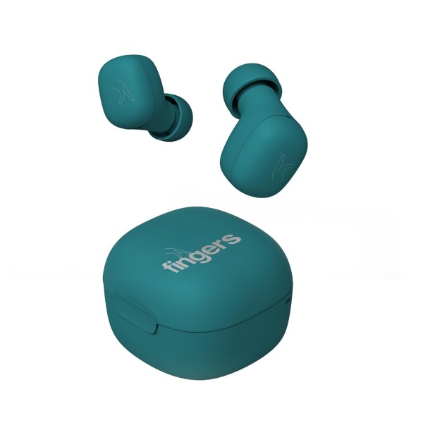 FINGERS SizeZero Pods2 World's Tiniest TWS Earbuds with 15-Hour Total Playtime, Quick Charge of 10 mins for 2-Hour Playtime, Built-in Mic with SNC™ Technology for Clear Calls