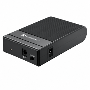 Portronics Power Plus II Mini UPS for 12V-3A WiFi Router Broadband Modem, Backup Upto 4 Hours, Current Surge Protection, UPS Power Backup for WiFi Router Modem During Power Cuts (Black)