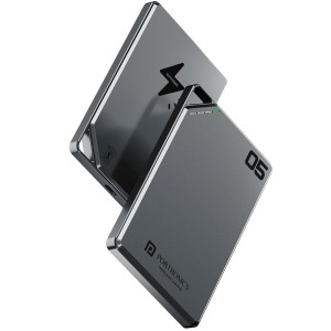 Portronics Boosty 5k 5000mAh 15W Wireless Magnetic Fast Charging Nano Powerbank, Metallic Finish, 20W Type C PD Output, Light Weight, Compatible with iPhone 12 Above, Other Qi Enabled Devices(dark Grey)