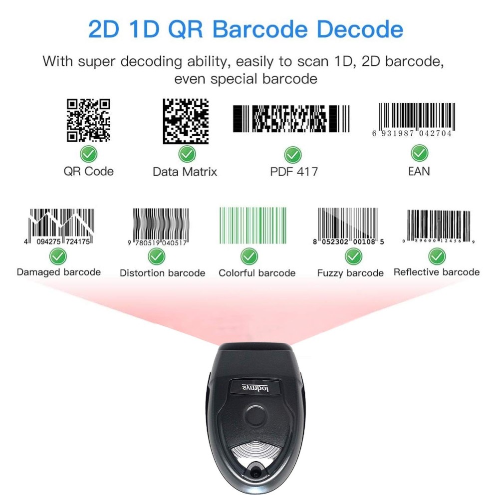 Zebra LI4278 Cordless Handheld 1D Barcode Scanner Bluetooth Black Imager with Cradle and USB Cord Screen Code Reader, Black (LI4278-TRBU0100ZY)