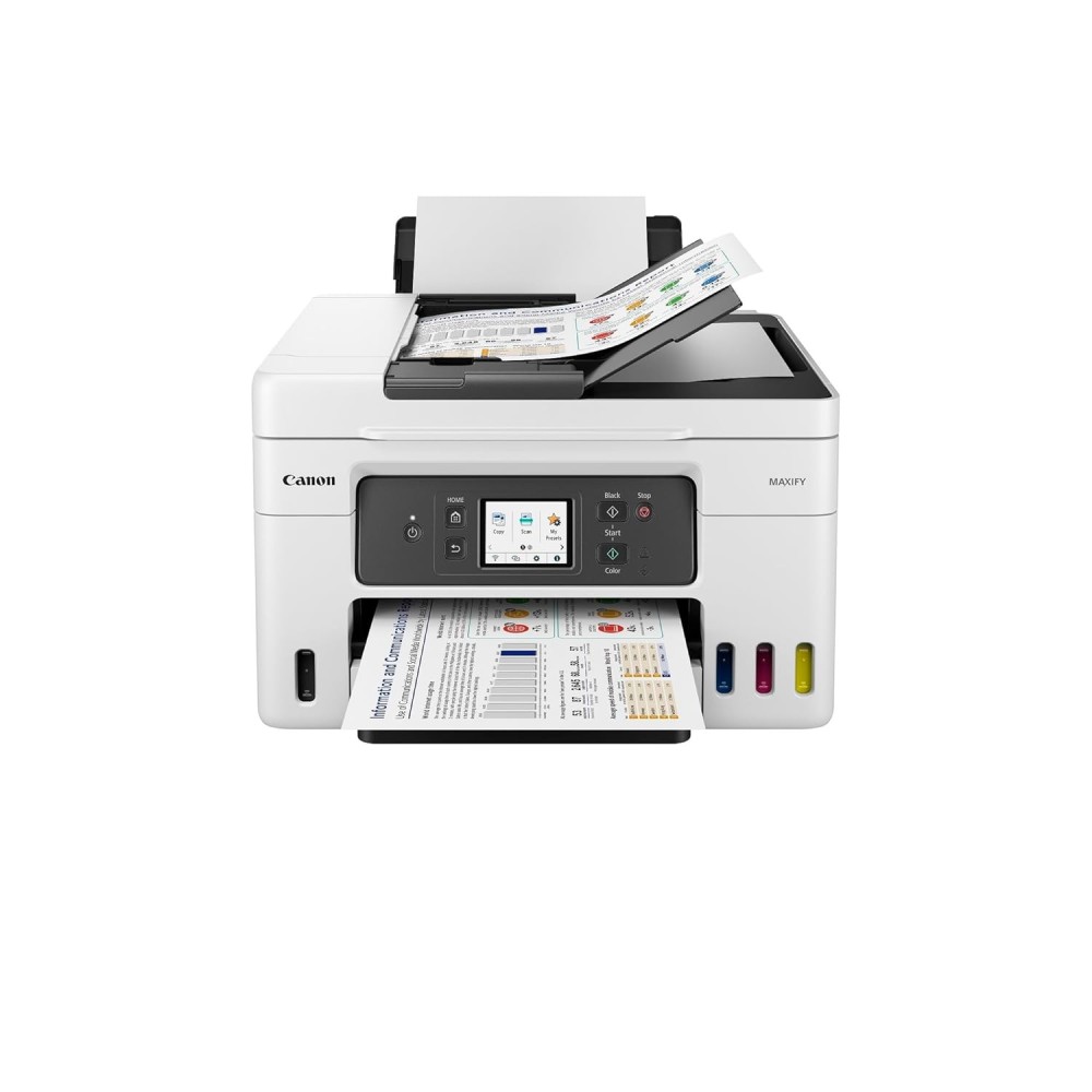 Canon MAXIFY GX4070 All in One WiFi Inktank Printer with FAX for Office, White