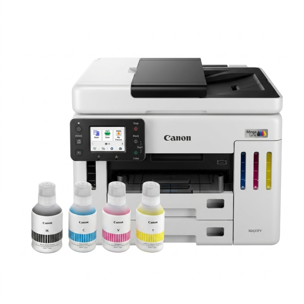 Canon MAXIFY GX7170 A4 Wi-Fi All-In-One Colour Ink Tank Photo Copier Machine Printer with ADF, Duplex & Fax