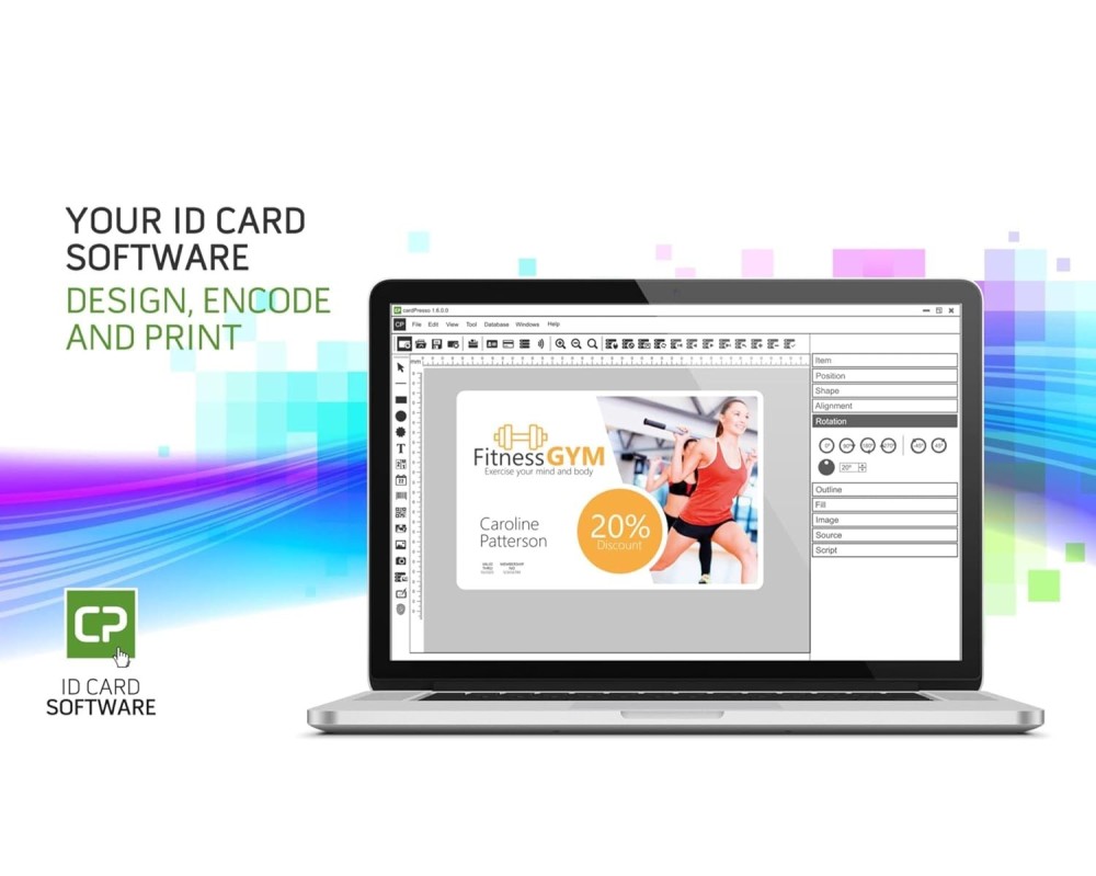 Evolis CardPresso XXS Edition ID Card Software for Windows & Mac | Entry-Level Card Design & Printing Software