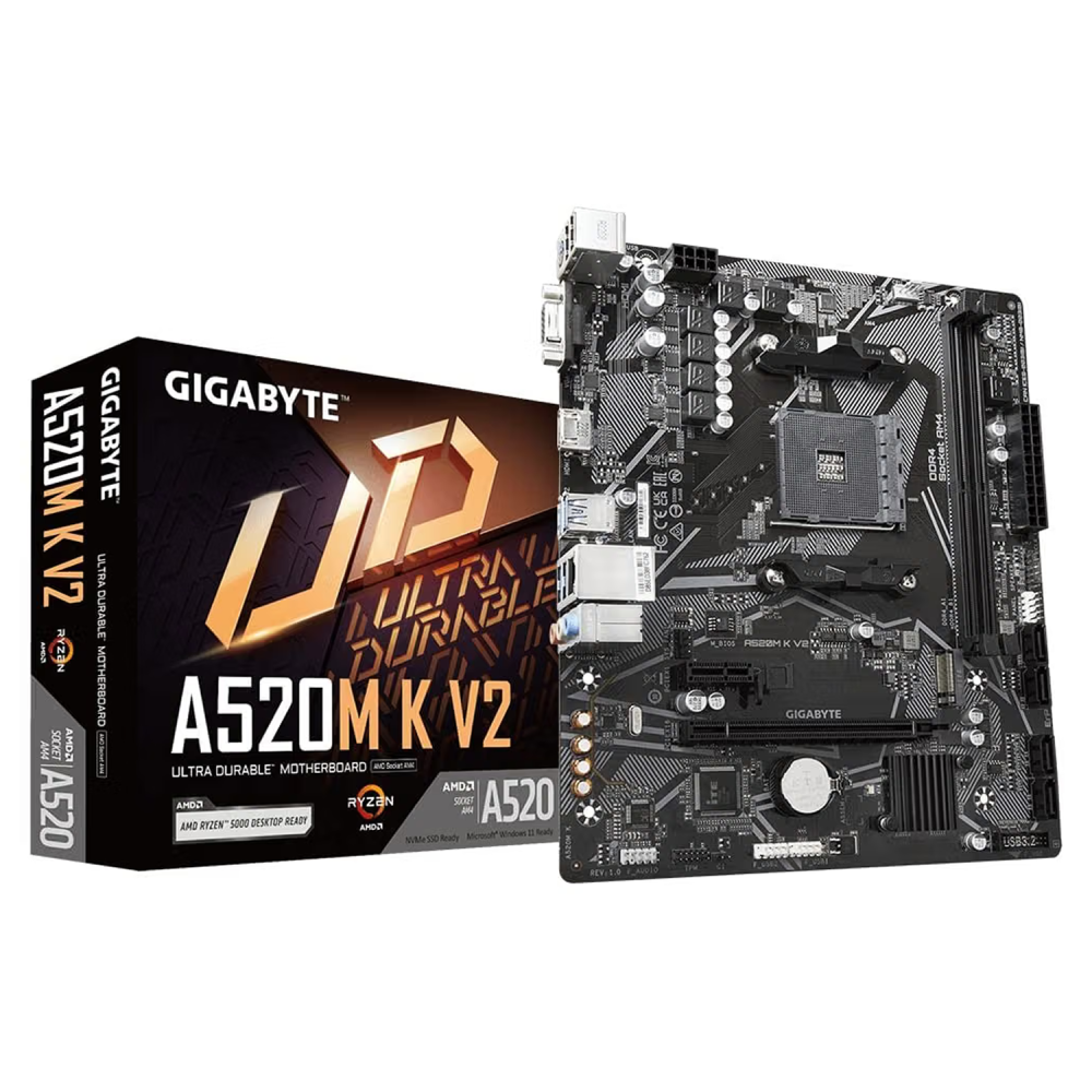 GIGABYTE A520M K V2 AM4 Micro-ATX Motherboard