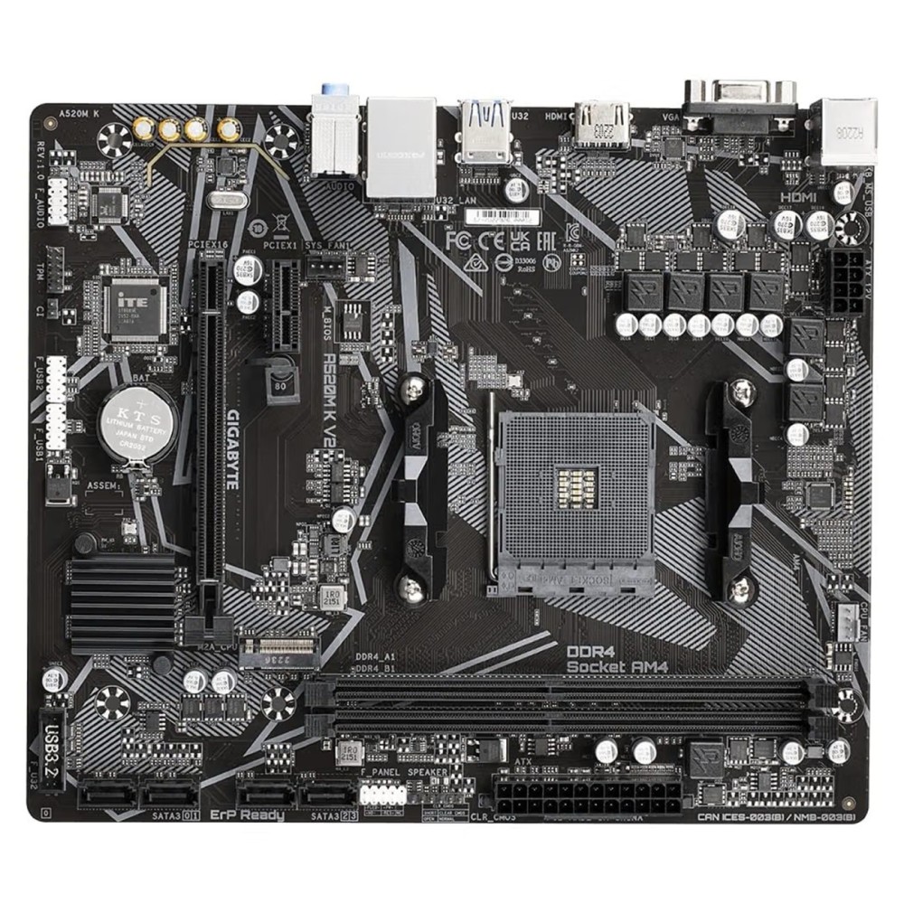 GIGABYTE A520M K V2 AM4 Micro-ATX Motherboard