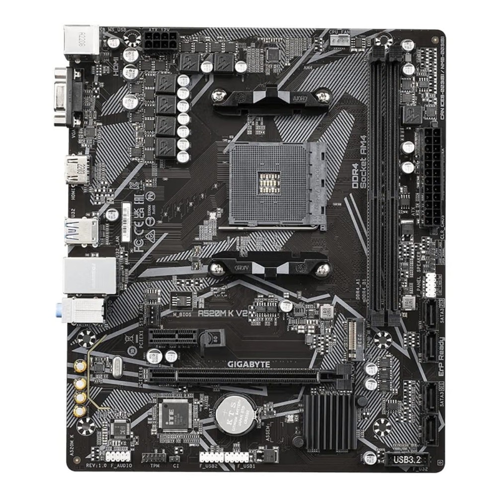 GIGABYTE A520M K V2 AM4 Micro-ATX Motherboard