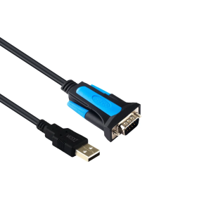 UPORT USB to RS232 Serial Adapter Converter, USB 2.0 to RS232 Cable 1.5M | USB A to DB9 Serial Converter, 1 Port, Up to 1Mbps Baud Rate | Male/Female Compatible, Plug & Play for Windows, Modem, Router, Printer & CNC Machine