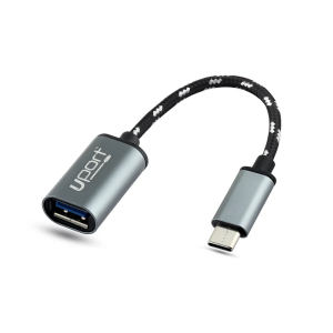 UPORT USB Type C to USB 3.0 OTG Adapter Cable, Male to Female, 5Gbps High Speed Data Transfer, Nylon Braided, 15cm