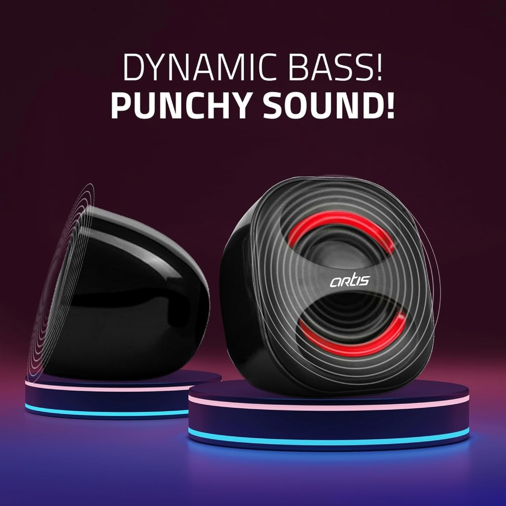 Artis Mini 2.0 USB Multimedia Speakers (Black)