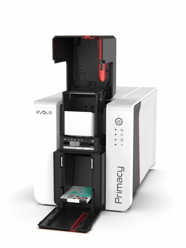 Evolis Half-Panel YMCKOKO Color Ribbon - 250 Prints - Compatible with Primacy & Zenius ID Card Printers