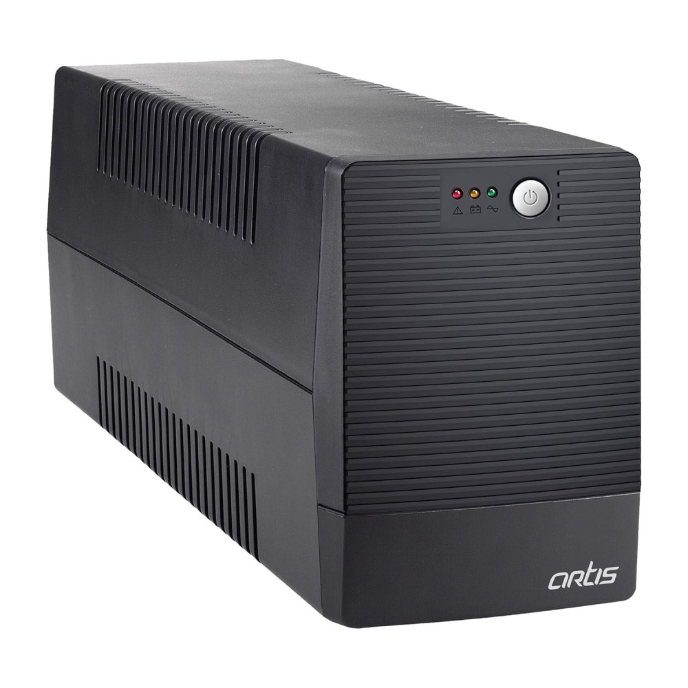Artis 2000VA Line Interactive UPS for Personal/Gaming Computers, Desktop PCs, Laptops, Routers, Networking Devices and Gaming Consoles with 16A Input Plug.