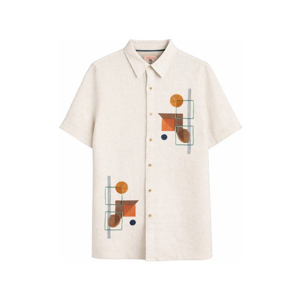 Symbol Premium Men's Cotton Poplin Casual Shirt - Regular Fit | Half Sleeve | Pure Cotton