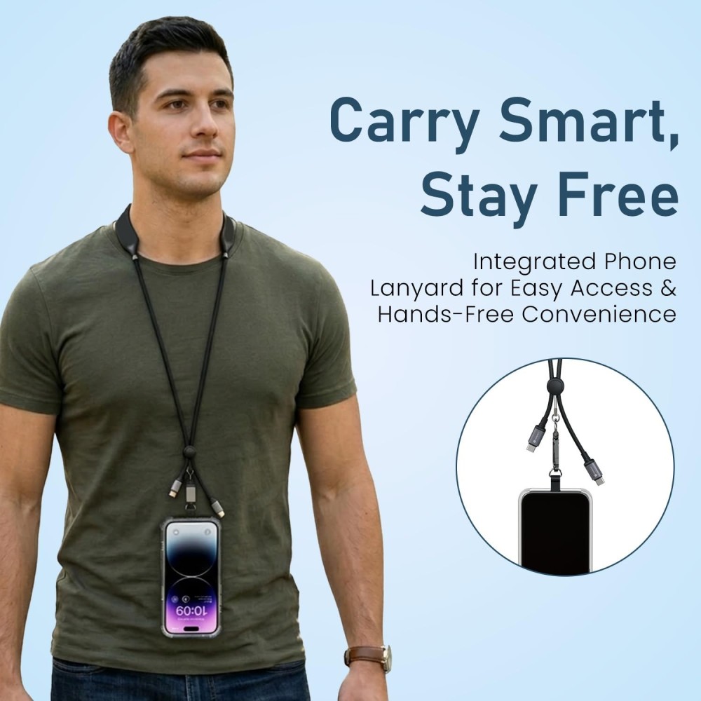 Portronics Pulse Line 3-in-1 Smart Wearable Cable
