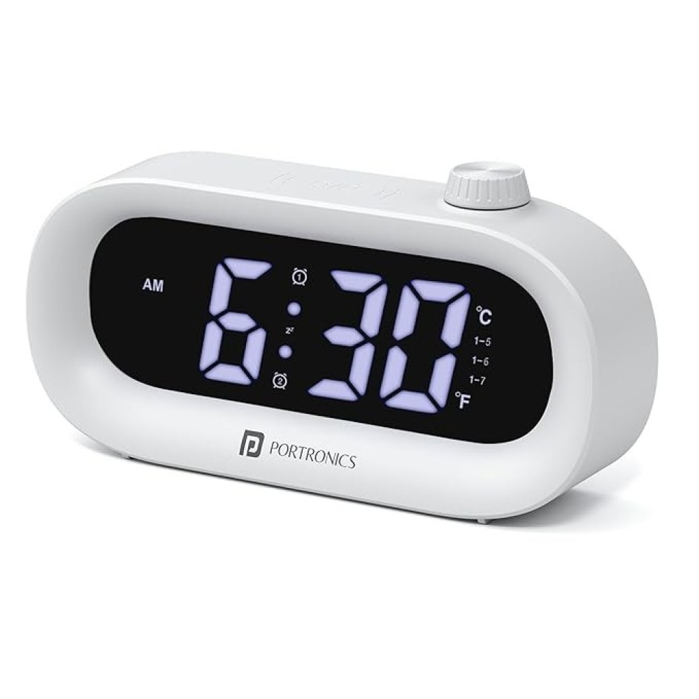 Portronics Glowtime Multi-Function LED Digital Alarm Clock