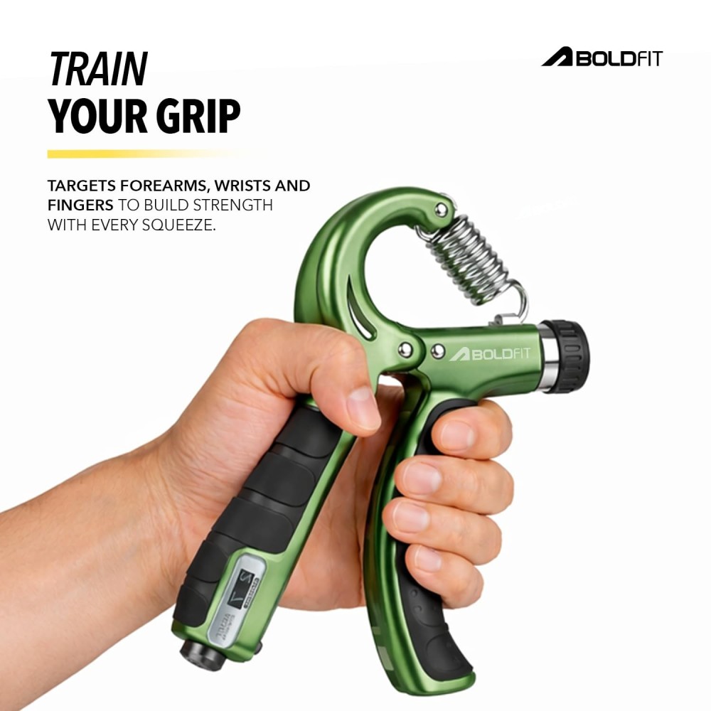 Boldfit Adjustable Hand Grip Strengthener, Hand Gripper With Counter for Men & Women