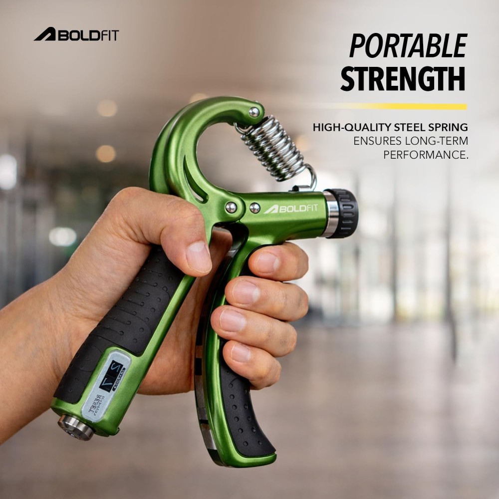 Boldfit Adjustable Hand Grip Strengthener, Hand Gripper With Counter for Men & Women