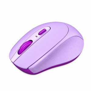 Portronics Toad 31 Wireless Mouse with 2.4 GHz Connectivity, USB Receiver, 10m Working Distance, Ergonomic Design, Auto Power Saving, Adjustable DPI for Laptop & PC - (Purple)