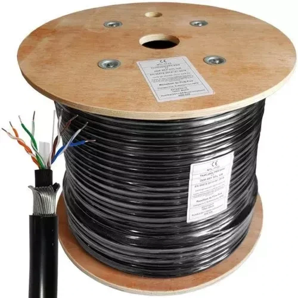 D-Link CAT6 Armoured Outdoor Cable 305 Meters Box, CAT6 Armoured (NCB-C6UBLKR-305-A)