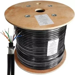 D-Link Cat 6 UTP Outdoor Cable High-Performance Weatherproof Networking Cable , 305m(NCB-C6UBLKR-305-O)