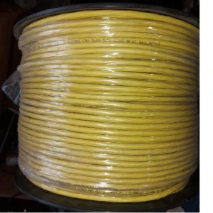 D-Link CAT6 UTP LAN Cable Box 305 Meter Yellow, 23 AWG Solid Copper Ethernet Network Cable Roll (NCB-C6UYELR-305)