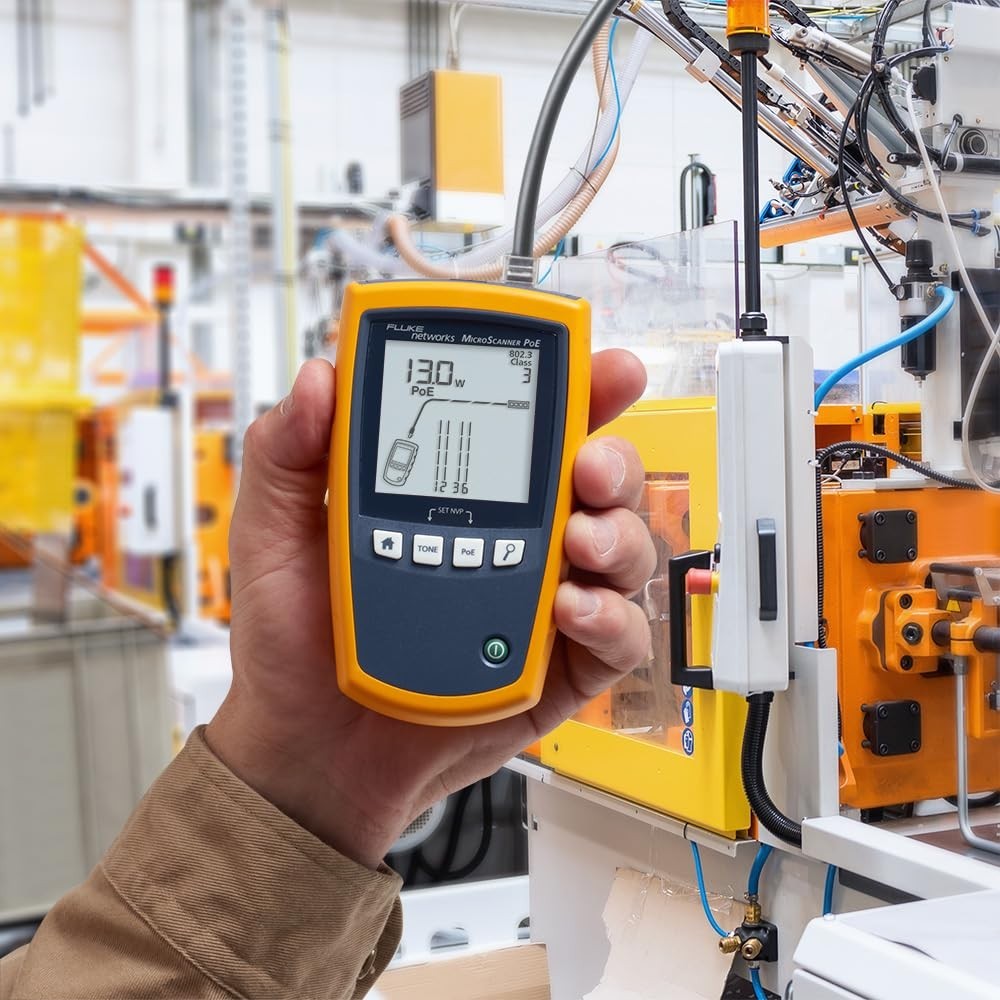 Fluke Networks MS-POE MicroScanner Copper Cable Verifier & PoE Tester RJ45 Cat5e Cat6 Cat6A | 5018508