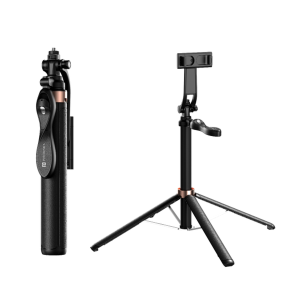 Portronics Lumistick Pro Smart Selfie Stick with 360° Rotation, 10M Bluetooth Range & 1600mm Extendable Rod, Wireless Selfie Stick for iPhone, Samsung, OnePlus, Xiaomi, Oppo & Vivo – (Black)