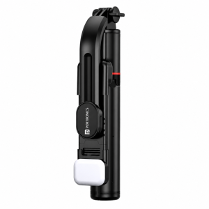 Portronics Lumistick Smart Selfie Stick with 360° Rotation, Bluetooth 5.3, 1160mm Extension Rod & 3 Light Modes, Portable Selfie Stick Tripod for iPhone, Samsung, OnePlus, Xiaomi, Oppo, Vivo 