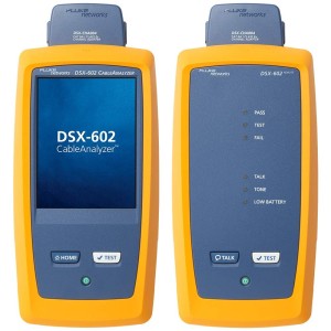 Fluke Networks DSX-602 Cable Analyzer Copper Cable Certifier for Cat5, Cat5e, Cat6 & Cat6A | 500MHz LAN Cable Tester with Touchscreen & LinkWare Reporting