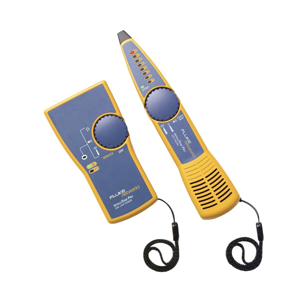 Fluke Networks IntelliTone Pro 200 MT-8200-60-KIT Toner and Probe Kit Corded Cable Tracer Network Cable Tester Original Fluke Networks