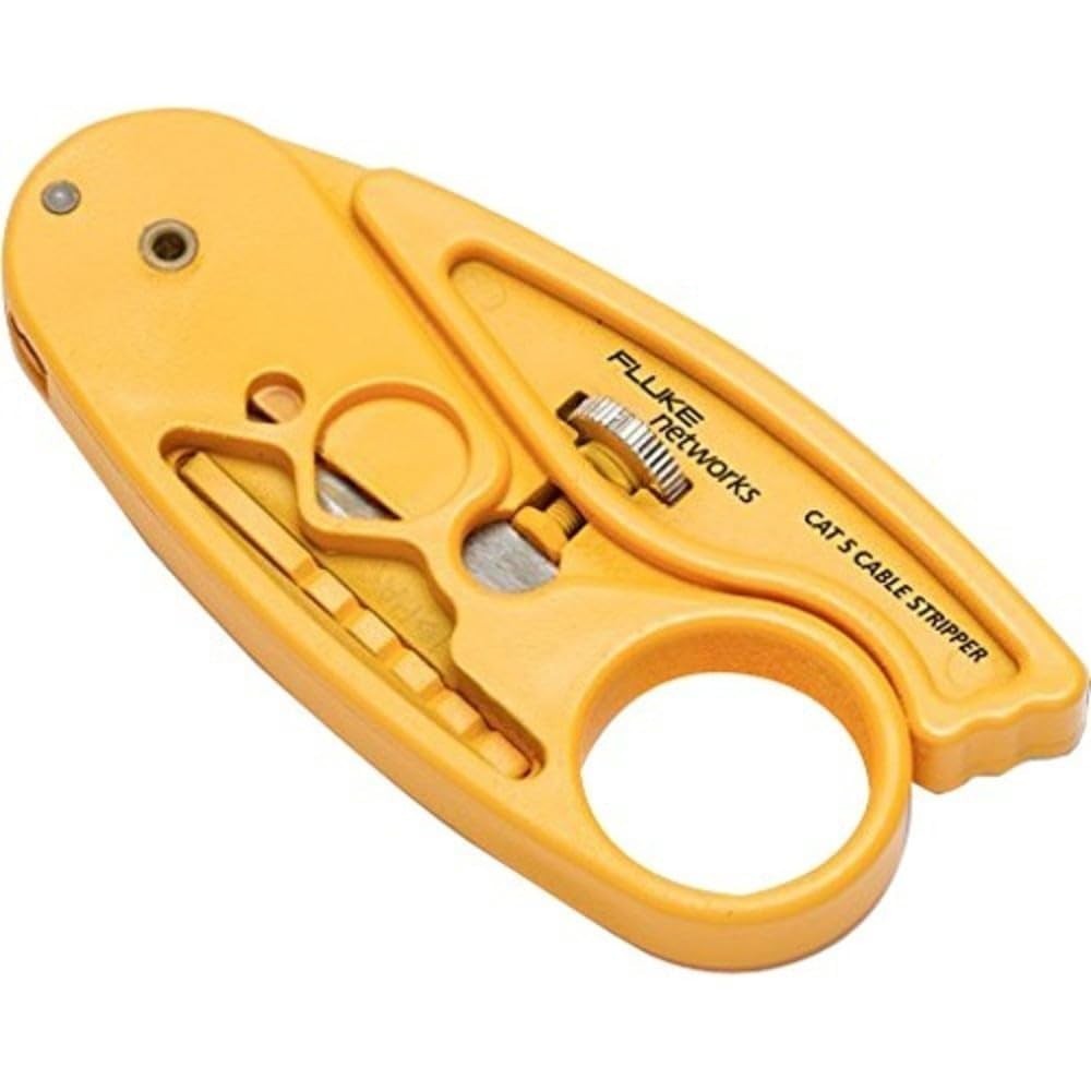 Fluke Networks Multi-Level Coax Cable Stripper | Precision Coax Cable Stripping Tool
