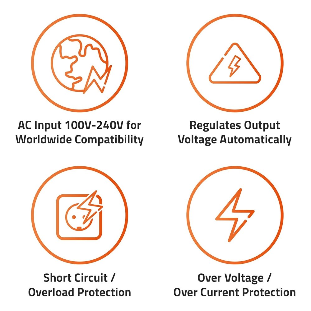 Artis 65W USB Type C Compatible Laptop Adapter with Power Cable
