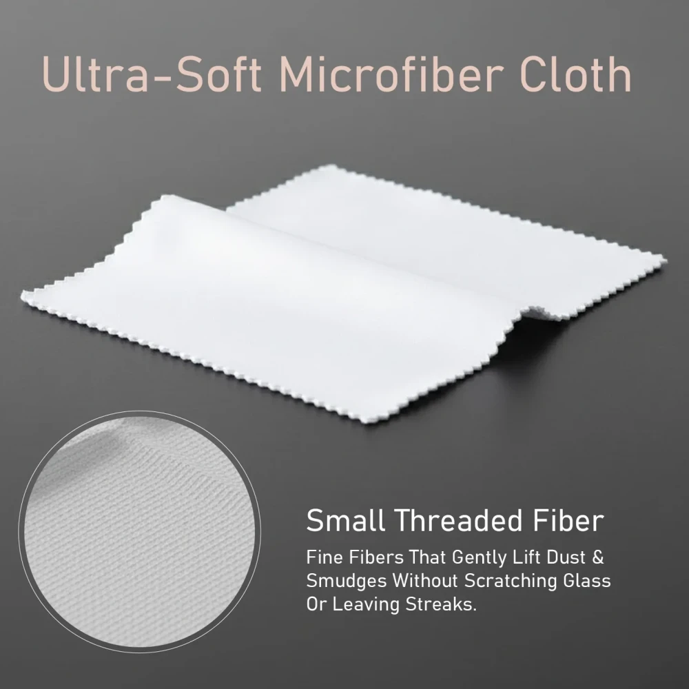 Portronics Prysta Microfiber Cleaning Cloth with Easy Spray Application, Antibacterial Cleaning Solution, Multi-Surface Cleaner for Screens, Electronics, Glass, Appliances & Home Use