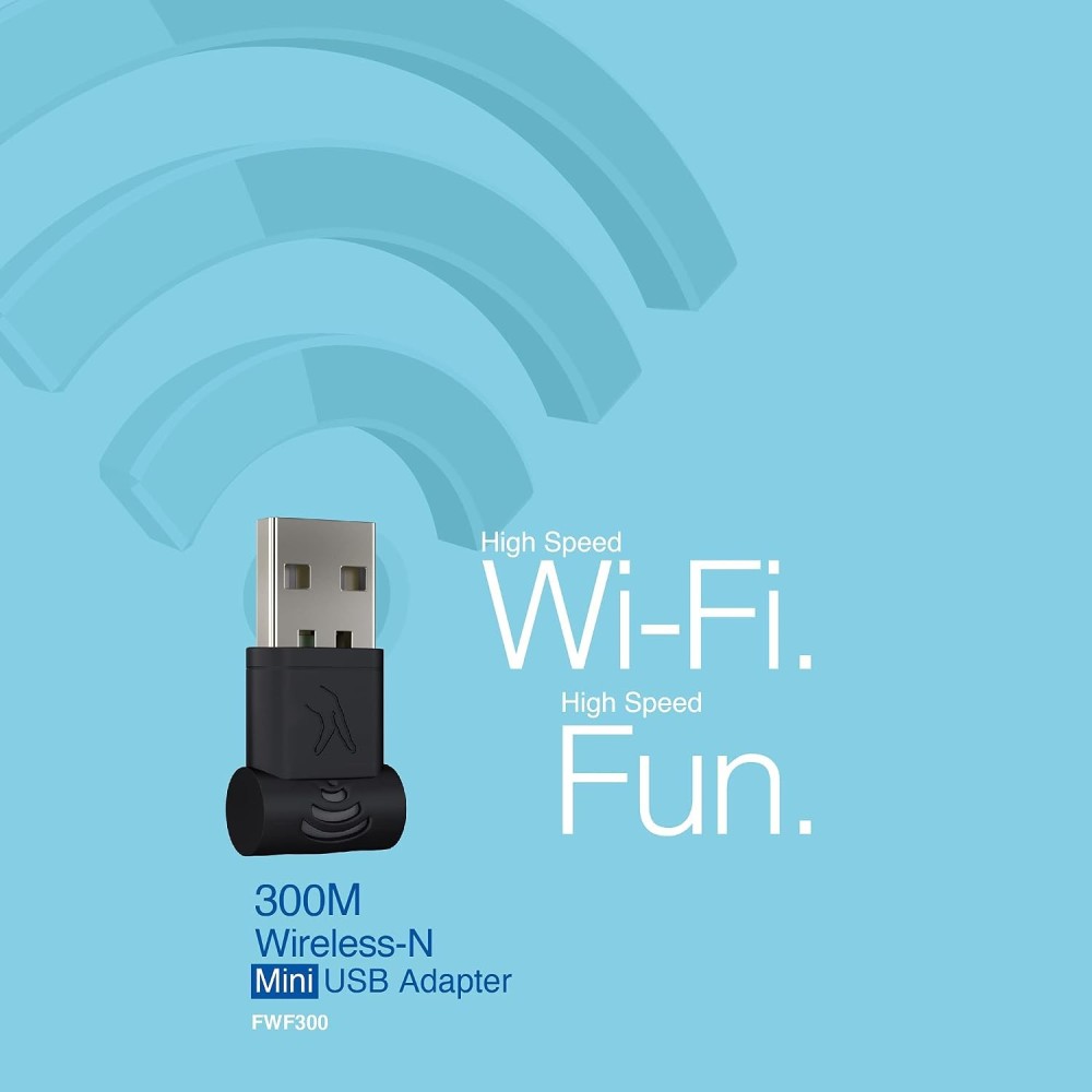 FINGERS FWF300 Wi-Fi USB Adapter 300Mbps Nano Wireless USB 2.0 Adapter