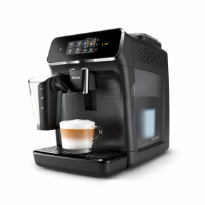 PHILIPS Versuni LatteGo EP2230/10 Fully Automatic Bean to Cup Espresso Coffee Machine, 3 One-Touch Coffees, 15 Bar Pressure, Ceramic Grinder