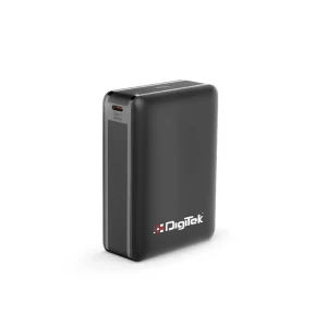 Digitek® (DPB 20000 PD QC) High Capacity Superfast Power Bank with 22.5 Watt PD / QC charging with Type C Port (20000 mAh) with Black.