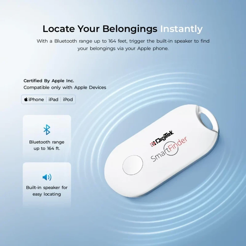Digitek® SmartFinder(DSF 001) Wireless Bluetooth Anti-Lost Anti-Theft Alarm Device Tracker Work with iOS Devices.