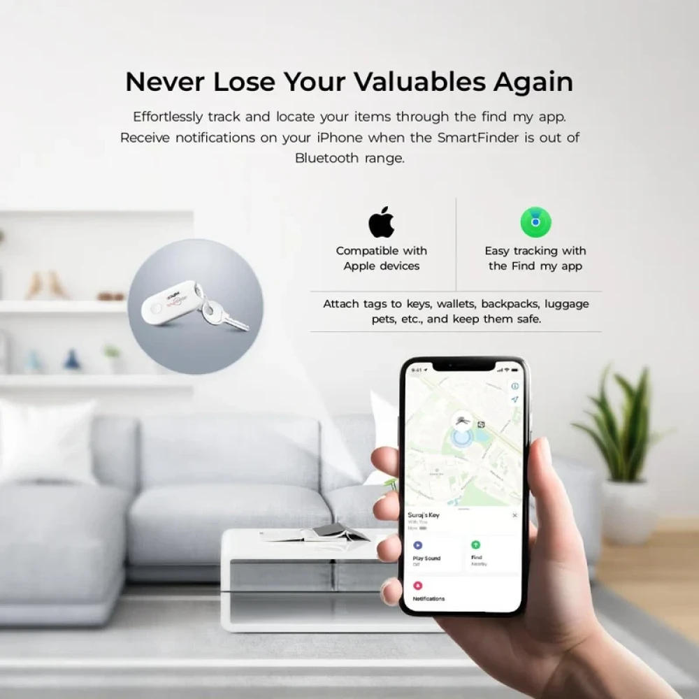 Digitek® SmartFinder(DSF 001) Wireless Bluetooth Anti-Lost Anti-Theft Alarm Device Tracker Work with iOS Devices.