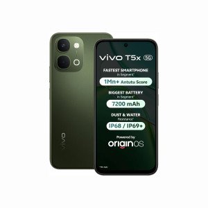 vivo T5x 5G | 50MP AI Dual Camera | 32MP Selfie | 6.76" FHD+ Display | 7200mAh Battery | Dimensity 7400-Turbo Processor | Fast Charging | Dual SIM Smartphone