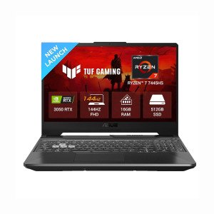 ASUS TUF A15 (2025), AMD Ryzen 7 7445HS,RTX 3050-4GB,75W TGP,16GB DDR5(Upgradeable Upto 64GB) 512GB SSD,FHD,15.6",144Hz,RGB Keyboard,Windows 11,Graphite Black,2.3 Kg FA506NCG-HN199W, Gaming L