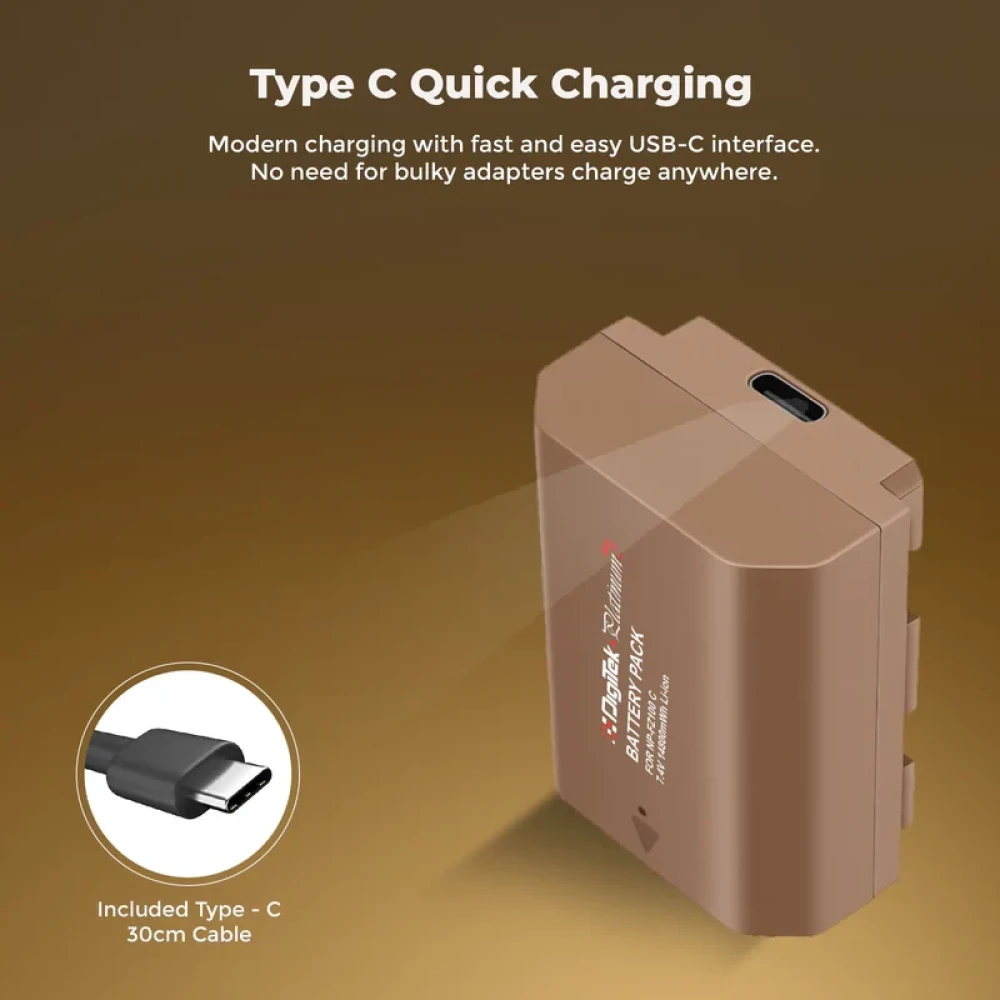 Digitek® (NP FZ100C Combo) 14800mWh Extra Power Li-Ion Battery for Sony Cameras