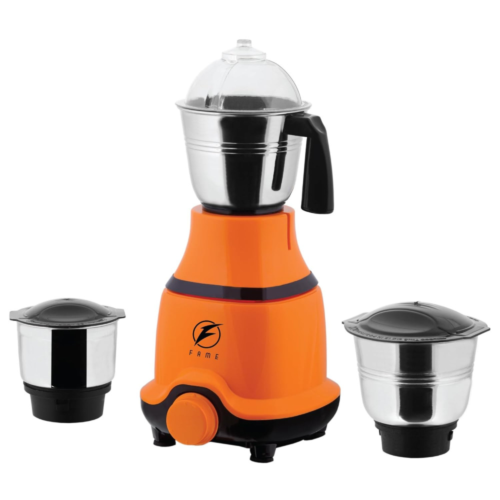 Fame International Mixer Grinder Castle Plus 650W with 3 Jars for Quick and Easy Kitchen Tasks