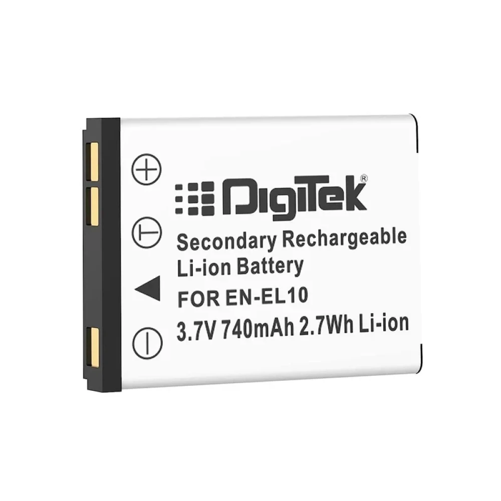 Digitek® (EN-EL10) 740mAh Li-ion Rechargeable Battery for Nikon Cameras
