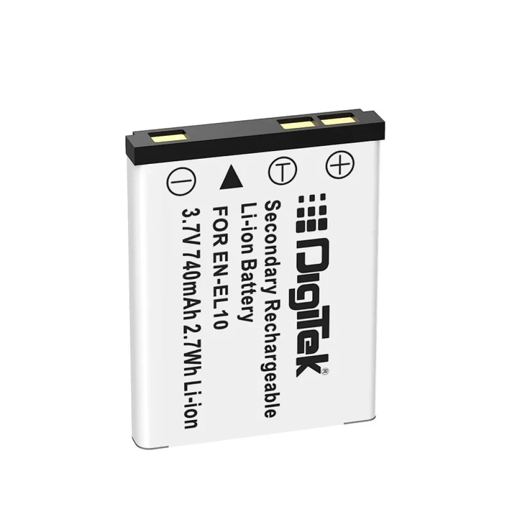 Digitek® (EN-EL10) 740mAh Li-ion Rechargeable Battery for Nikon Cameras