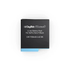 Digitek® (DBG 9/10/11/12) Platinum Li-ion Rechargeable Battery Pack for GoPro Hero 9/10/11/12 Black 3.8V 1720mAh 6.62 Wh (DBG-9/10/11/12) with inbuilt overcharge / Discharge & short Circuit p