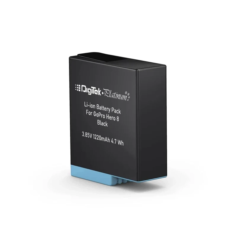Digitek® (DBG 8) Platinum Rechargeable Battery Pack for Hero 8 Black. DBG-8