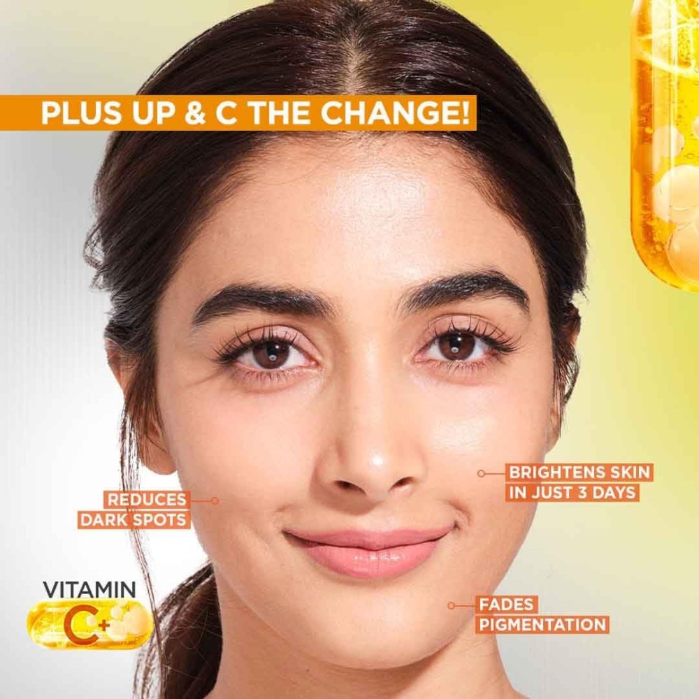 Garnier Vitamin C + Face Serum for Skin Brightening & Anti-Dark Spots, 30ml