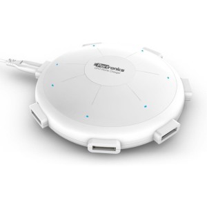 Portronics UFO USB Home Charger 6-Port 8A Fast Charging Station for Smartphones & Tablets  Multi USB Charger - (White)