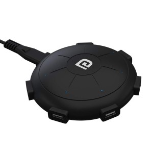 Portronics UFO PRO 6-Port 60W Charging Station with USB-C PD & QC Fast Charging Output Multi-Port USB Charger - (Black)