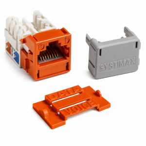 CommScope SYSTIMAX MGS400-112 Cat6 UTP Keystone Jack Information Outlet Orange – Part No. 700206683