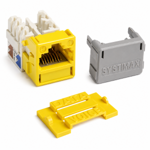 CommScope SYSTIMAX MGS400-123 Cat6 UTP Keystone Jack Information Outlet Yellow – Part No. 700206691